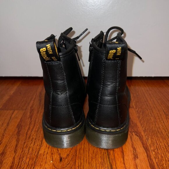 Dr. Martens Junior 1460 Softy T Leather Lace Up Boots Black Size Juniors 3 - Picture 4 of 7
